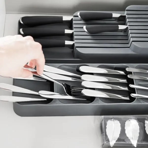 Bestikskuffeindsats til skeer, knive, gafler og teskeer Køkkenorganisator Hot