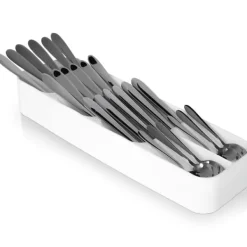 Opbevaringssystem Til Køkkenskuffer>Bestikskuffeindsats til skeer, knive, gafler og teskeer Køkkenorganisator