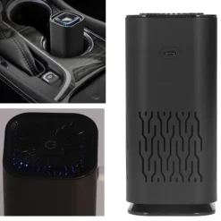 Bilrenare Tower Duct Design med dubbla inlopp Tredimensionell cirkulerande USB-strömförsörjning 5V 260mA Svart reningsverktyg Sale