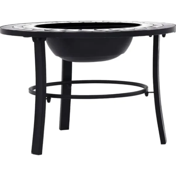 Terrassevarmere>Bålfad mosaik 68 cm keramik sort og hvid - Ildsted - Ildsteder - Home & Living