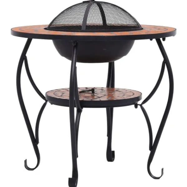 Terrassevarmere>Bålfad mosaik 68 cm keramik terracottafarvet - Bålkurv - Bålkurve - Home & Living