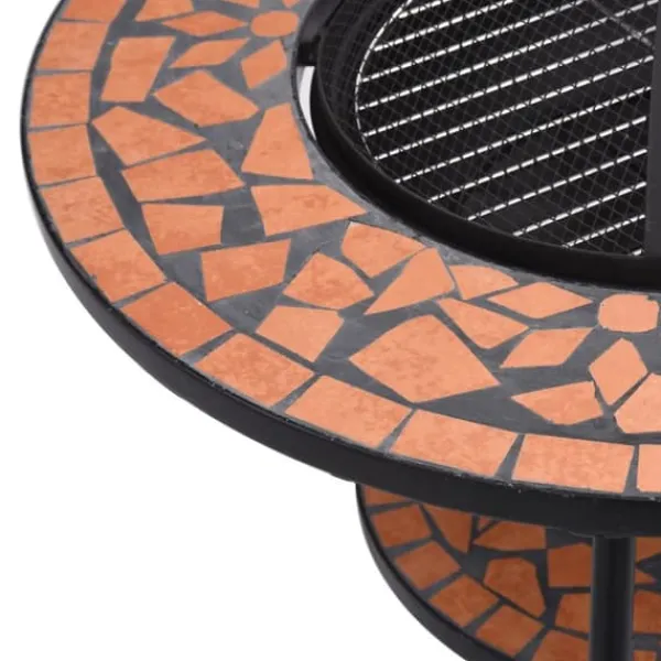 Terrassevarmere>Bålfad mosaik 68 cm keramik terracottafarvet - Bålkurv - Bålkurve - Home & Living