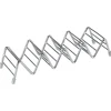bølgeformet rustfrit stål mexicansk tacoholder display stativ skal rack 4-5 slots