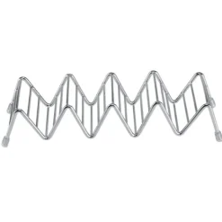 bølgeformet rustfrit stål mexicansk tacoholder display stativ skal rack 4-5 slots