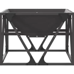 Bålsted i koldvalset stål - Udendørs ildsted | Størrelse: 50x50x35 cm | Farve: Sort Clearance