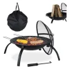 Griller>Bålsted, 42,5x60x60 cm, Sort
