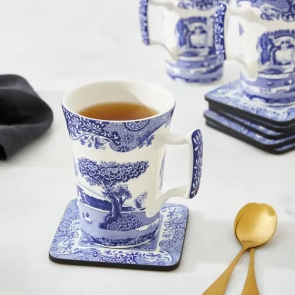 Blue Italian Coasters, 6-Pack - Spode Best
