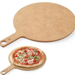Pizzaspader>Bord til servering af pizzasnacks med hankdiameter 356 mm