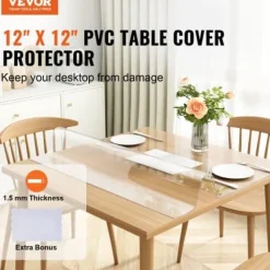 Bordbeskytter, 30.5x30.5 cm, Transparent, PVC plast New