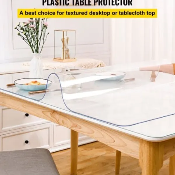 Madfolie>Bordbeskytter, 106,7x182,8 cm, Transparent, PVC