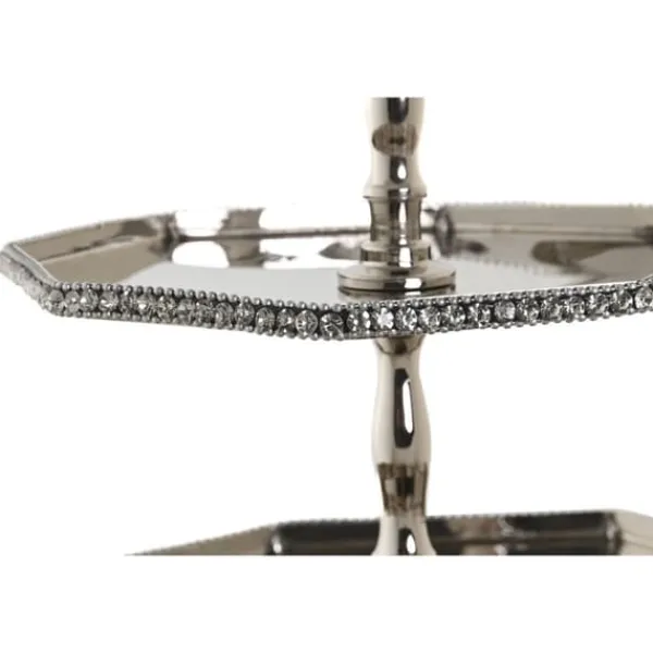 Borddekoration DKD Home Decor Sølvfarvet Akryl Aluminium 23 x 23 x 22 cm Best
