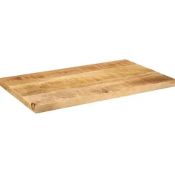 Bordplade i massivt mangotræ - Rektangulær rustik | Størrelse: 50x30x2,5 cm Best