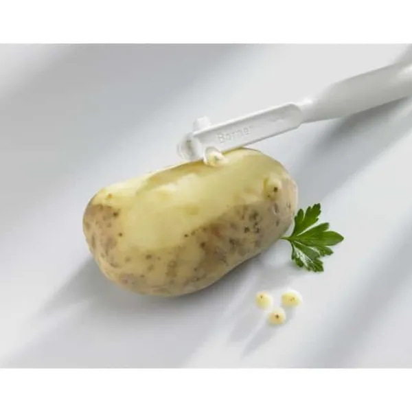 Borner kombiskræller grøntsagsskræller økonomiskræller kartoffelskræller skræl grøntsager frugt vegansk agurkskræller Hot