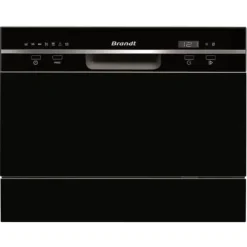 Opvaskemaskiner>BRANDT DFC6519B - Fristående diskmaskin - 6 platsinställningar - 49dB - A + - Bredd. 55cm