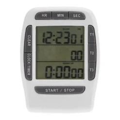 Bærbar Digital Multikanal 3 Kanaler LCD Timer Præcis Timing Nedtællingsur Hot