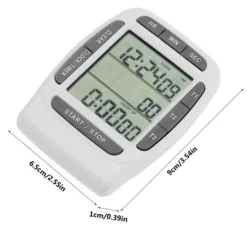 Bærbar Digital Multikanal 3 Kanaler LCD Timer Præcis Timing Nedtællingsur Hot