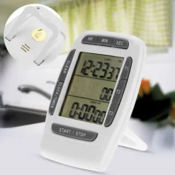 Bærbar Digital Multikanal 3 Kanaler LCD Timer Præcis Timing Nedtællingsur Hot