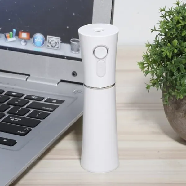 Bærbar Håndholdt Luftfugter Bærbar Mist Sprayer Ansigtsfugtighedsbefugtning USB Opladning Hvid New