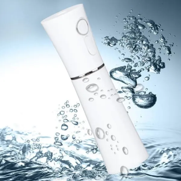 Bærbar Håndholdt Luftfugter Bærbar Mist Sprayer Ansigtsfugtighedsbefugtning USB Opladning Hvid New