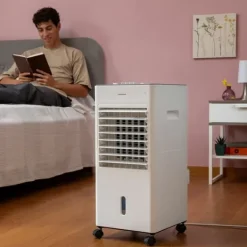Bærbar multifunktionel fordampningskøler Airvecove InnovaGoods 5 L 65 W New