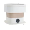 Bærbar Vaskemaskine, 10L Kapacitet, Pladsbesparende Design,Mørk khaki Hot