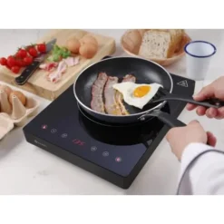 Bærbart induktionskomfur med touchpanel, 1 Black Line varmezone, dia. 22 cm 2000 B - Hendi 239391 Online