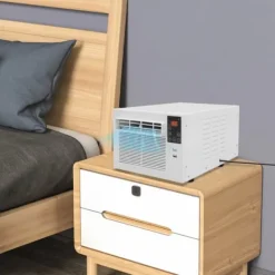 Bærbart klimaanlæg - Mini luftkøler - Termoelektrisk - 280 W - Fjernbetjening - Personlig køling - Soveværelse/kontor Hot