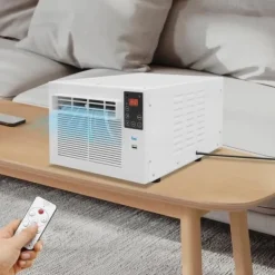 Bærbart klimaanlæg - Mini luftkøler - Termoelektrisk - 280 W - Fjernbetjening - Personlig køling - Soveværelse/kontor Hot