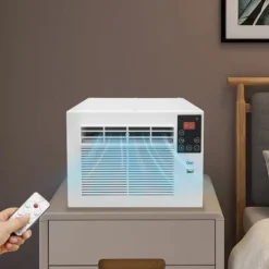 Bærbart klimaanlæg - Mini luftkøler - Termoelektrisk - 280 W - Fjernbetjening - Personlig køling - Soveværelse/kontor Hot
