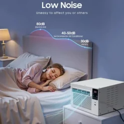 Bærbart klimaanlæg - Mini luftkøler - Termoelektrisk - 280 W - Fjernbetjening - Personlig køling - Soveværelse/kontor Hot
