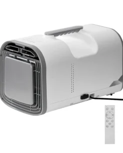 Bærbart klimaanlæg - Mobil aircondition - 4250 BTU Kølekapacitet - Temperatur 16–32 °C - 3 Hastigheder - 24-Timers Tidsur - AC/DC Kompatibel Discount