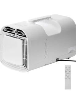 Bærbart klimaanlæg - Mobil aircondition - Køleeffekt 4250 BTU - 3 Hastigheder - Tidsur 24 timer - Fjernbetjening - Temperatur 16–32 °C - Hvid Discount