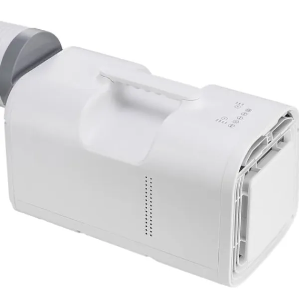 Bærbart klimaanlæg - Mobil aircondition - Køleeffekt 4250 BTU - 3 Hastigheder - Tidsur 24 timer - Fjernbetjening - Temperatur 16–32 °C - Hvid Discount