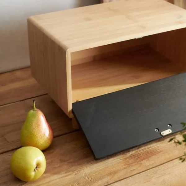 Brødkasser & Brødposer>Brødkasse | BAMBUS | sort | 35x23 cm | 991596