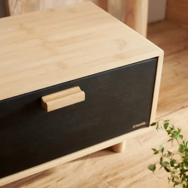 Brødkasser & Brødposer>Brødkasse | BAMBUS | sort | 35x23 cm | 991596