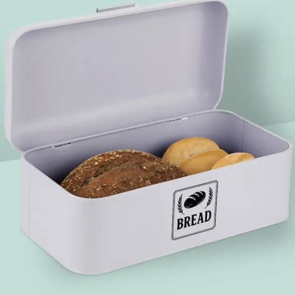 Brødkasser & Brødposer>Brødkasse, 16,5x30x19 cm, Sølv