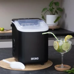 BREND BR-2213 Isblokningsmaskine med ske - Bærbar isblokningsmaskine – Sort Discount