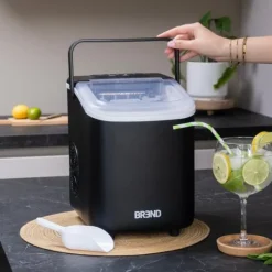 BREND BR-2213 Isblokningsmaskine med ske - Bærbar isblokningsmaskine – Sort Discount