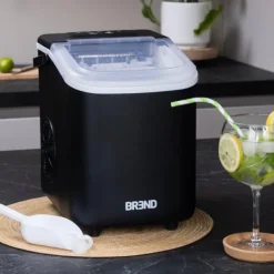 BREND BR-2213 Isblokningsmaskine med ske - Bærbar isblokningsmaskine – Sort Discount