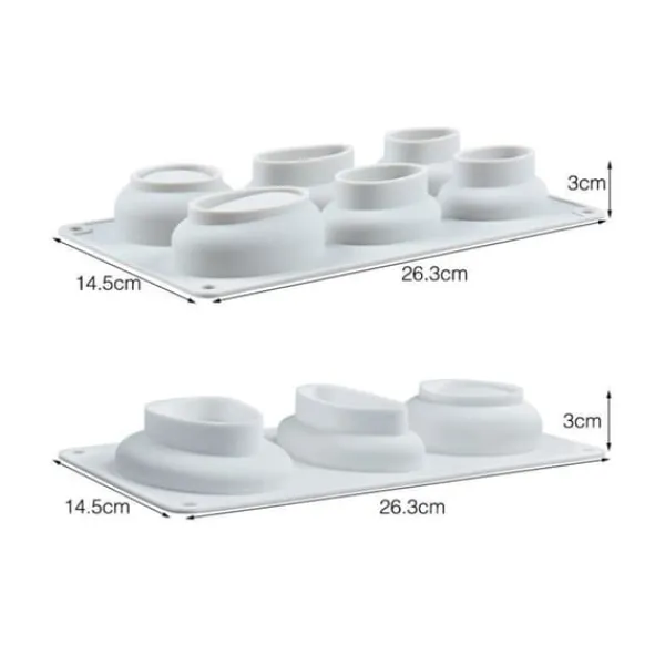 Bagning>Brostensformet kageform 3D-stenformet kageform silikone bageform