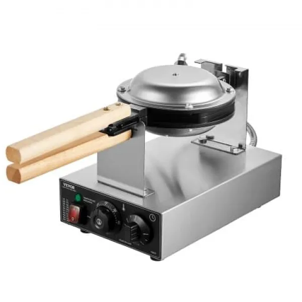 Vaffeljern>Bubble Waffle Maker, 593x220x268 mm, Sølv, Rustfrit Stål