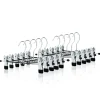 Tøj- & Garderobeopbevaring>Buks / nederdel bøjle med clips 10-pack