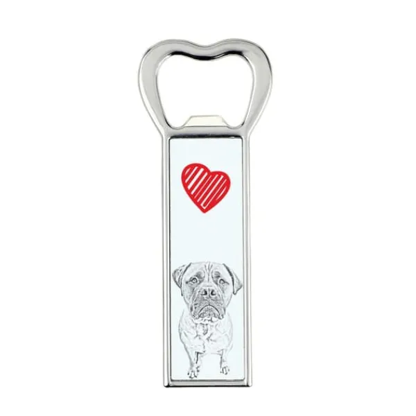 Bullmastiff, Bulmastiff - flaskeåbner med en hund, personlig køleskabsåbner, unik gave til en mand fra Art-Dog Outlet