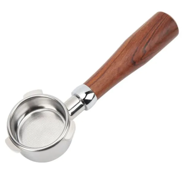 Bundløs portafilter i rustfrit stål, håndholdt, nøgen portafilter til Breville 8-serie kaffemaskine, 54 mm E-cirkulært mønster, siamesisk palisander | CDON Hot