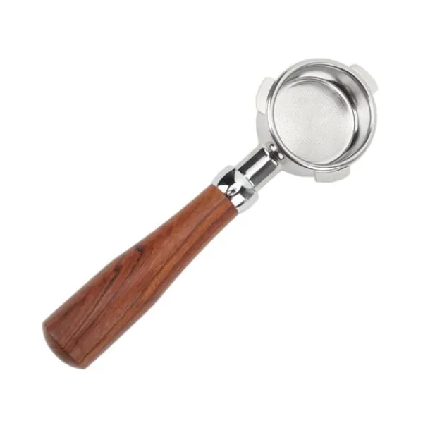 Bundløs portafilter i rustfrit stål, håndholdt, nøgen portafilter til Breville 8-serie kaffemaskine, 54 mm E-cirkulært mønster, siamesisk palisander | CDON Hot