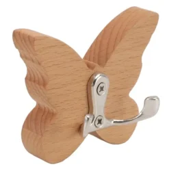 Butterfly træ vægkrog til frakker, tøj, hatte og håndklæder Discount