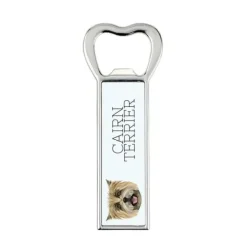 Cocktailshakers & Drinkudstyr>Cairn Terrier - flaskeåbner med foto og inskription til Art-Dog øl