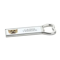 Cocktailshakers & Drinkudstyr>Cairn Terrier - flaskeåbner med foto og inskription til Art-Dog øl