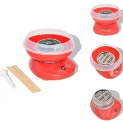 Maskiner Til Candyfloss>Candyflossmaskiner - Living candyfloss-maskine 480 W rød