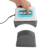 Damppresser>Cap varmepresse - Håndholdt presse - 300 W - 4 trin 130–190 °C - EU stik 220 V - Sikkerhedsbase & hattepude - Non-stick - Grøn/Hvid/Grå